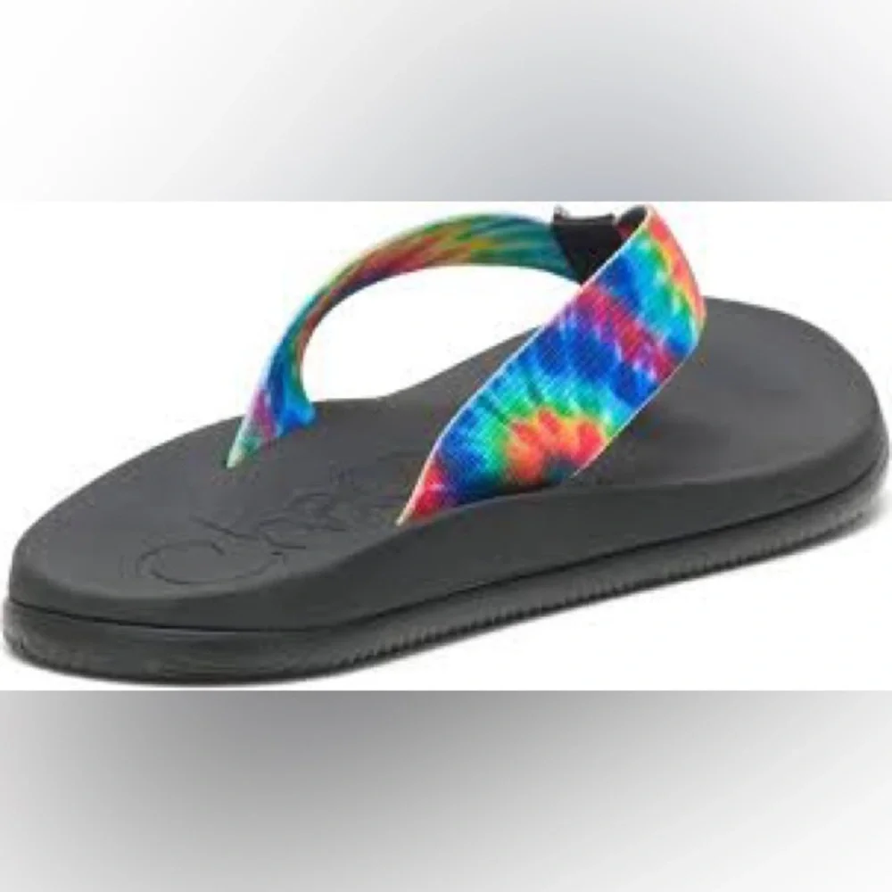 NEW!! Men’s Chaco Fillos Flip Flops Dark Tie Dye Sandals Size 13